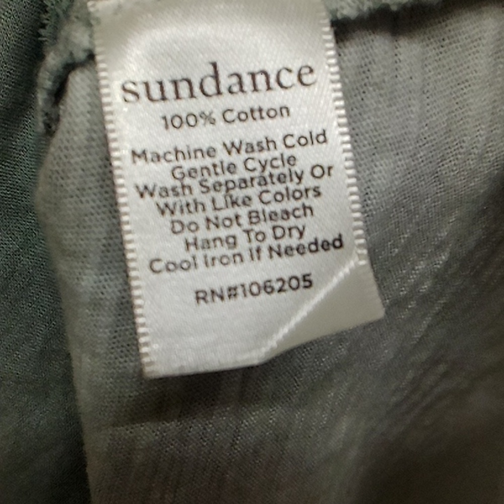 Sundance Green Floral Short Sleeve Shirt - Picture 4 of 5